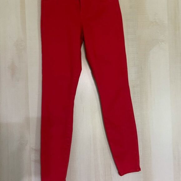 J Brand red skinny crop jeans, size 25 - Picture 3 of 15